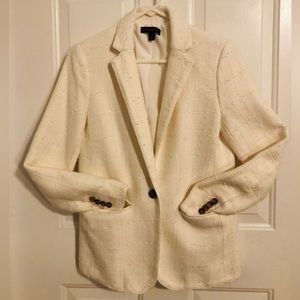 Winter White Blazer Ann Taylor